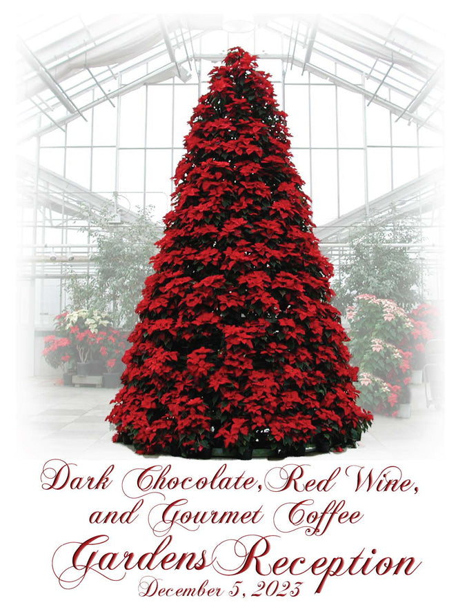 Dark Chocolate, Red Wine & Gourmet Coffee Gardens Reception Registration