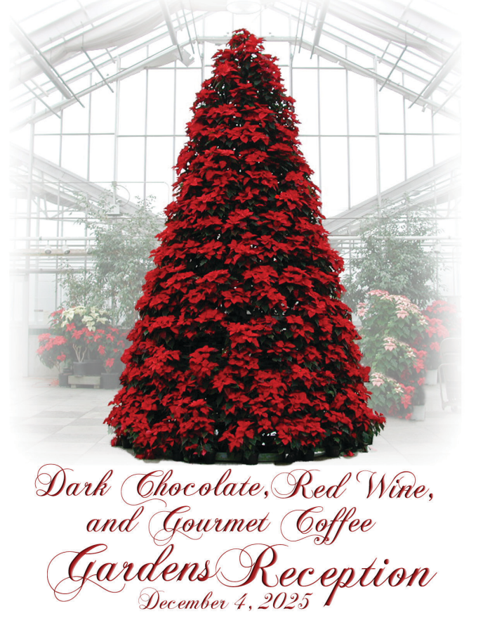 Dark Chocolate, Red Wine & Gourmet Coffee Gardens Reception Registration